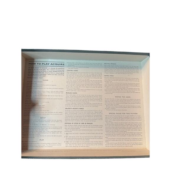 Vintage ACQUIRE 3M Board Game 1968 Bookshelf Game Series vtg Finance Theme - Picture 4 of 9